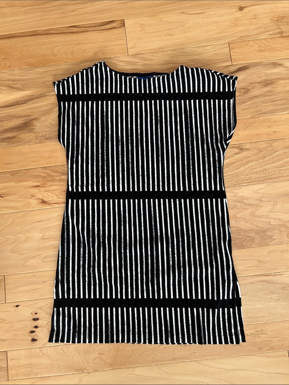 Marimekko Black and White Striped Cover-Up